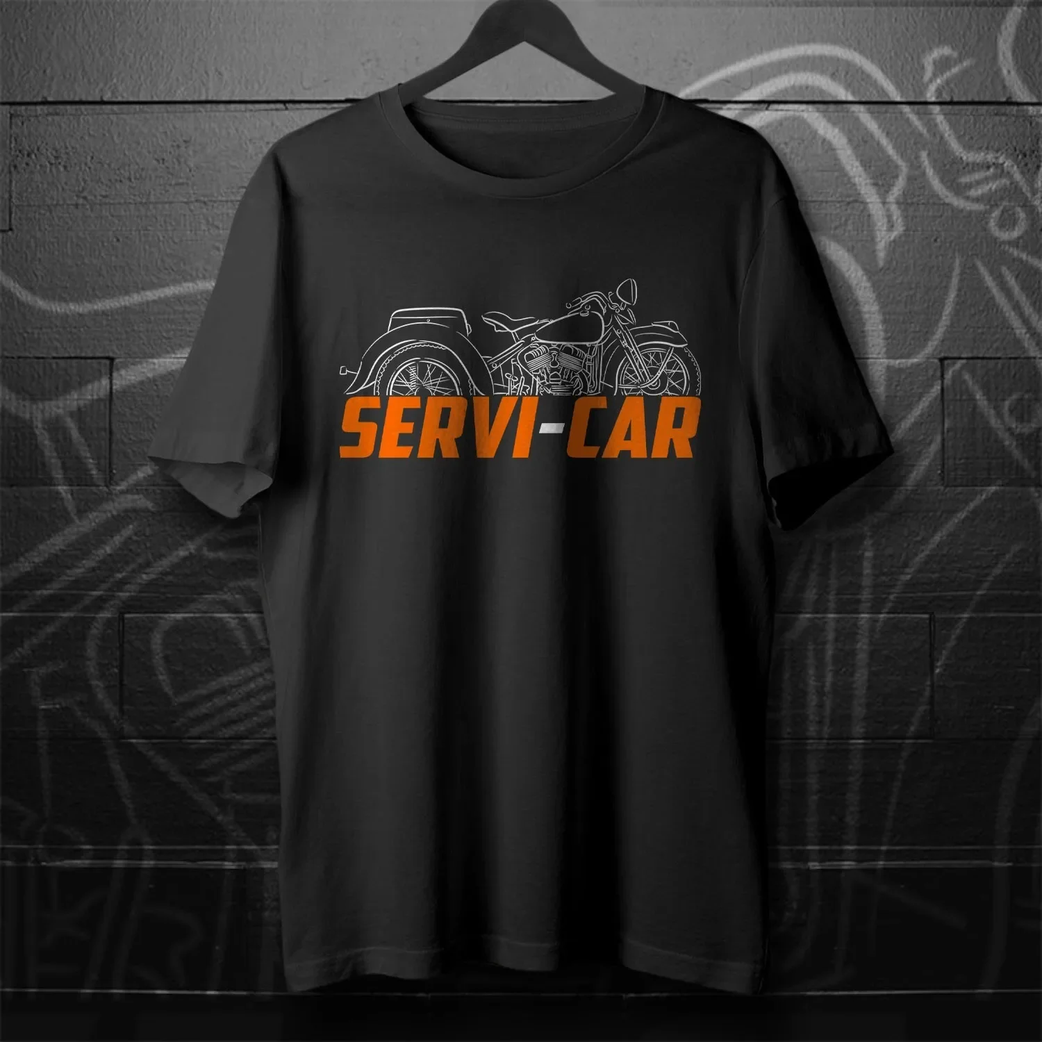

Servi-Car GE Motorcycle Logo T Shirt for Men Leisure Tee High Quality 100% Cotton