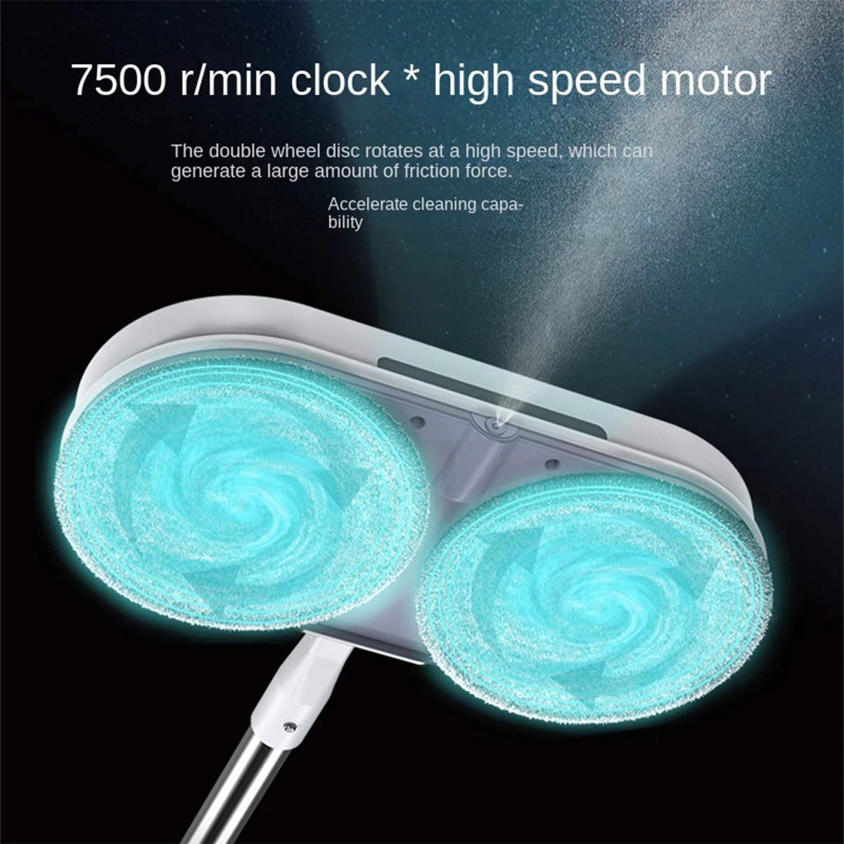 1 electric mop vacuum cleaner, Easy To Operate, Suitable For Home Dormitory Office And Other Use