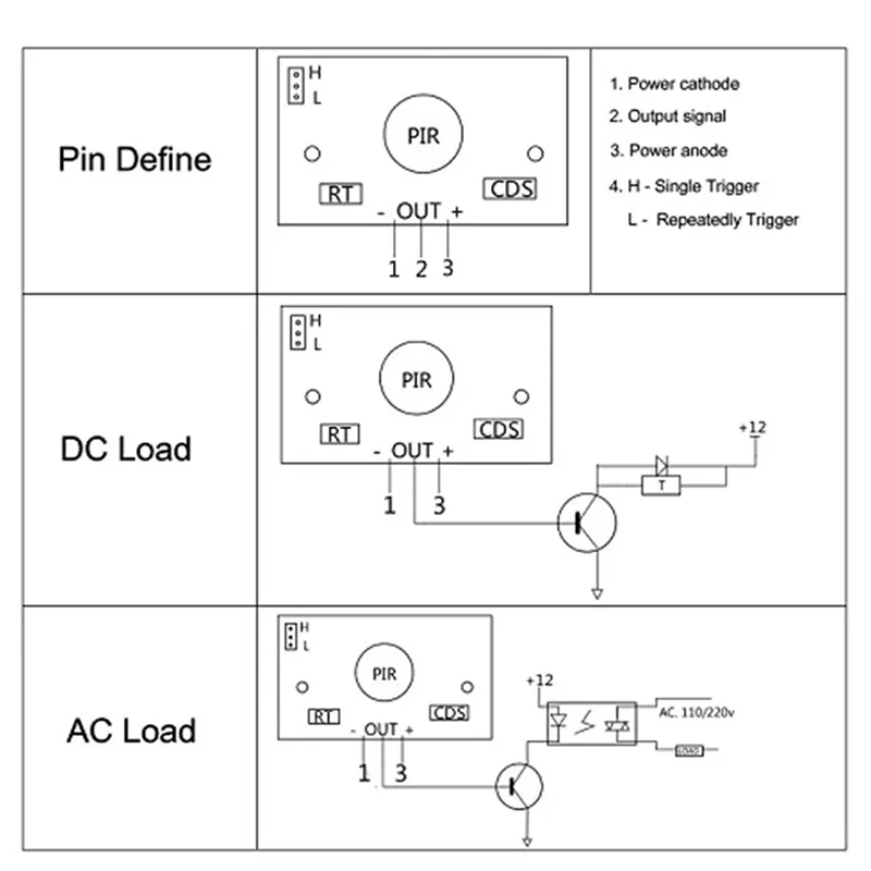 100PCS HC-SR501 Passen IR Pyro-elektrische Infrarood Mini PIR module Bewegingssensor Detector Module Beugel Voor Arduino