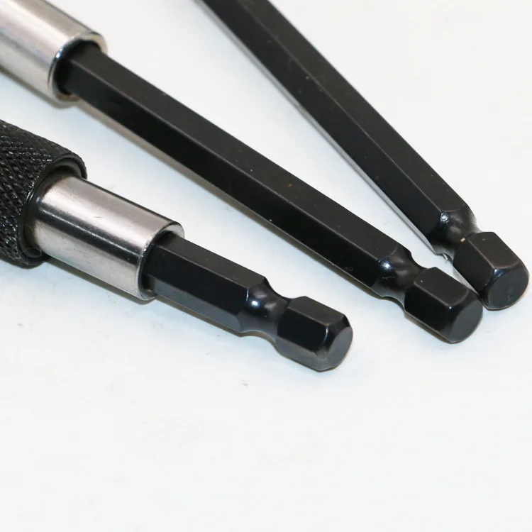3PC Hexagonal Quick Release Self-locking Extension Rod Electric Drill Driver Quick Transfer Rod Screwdriver Extension Rod Tool