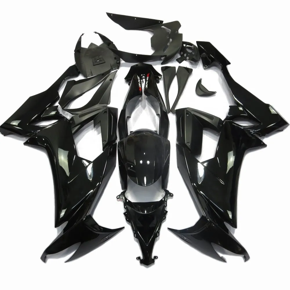 For Kawasaki Ninja ZX10R 08 09 10 Black whole fairing kit free custom fairings 2008 2009 2010 ZX-10R motorcycle