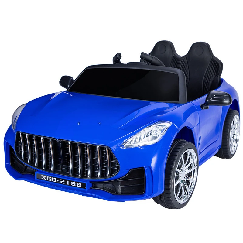 uddy Tiktok Hot Selling Children's Electric Car Four-wheel Remote Control Baby Toy Car Can Sit In Adult Double Child Carcustom