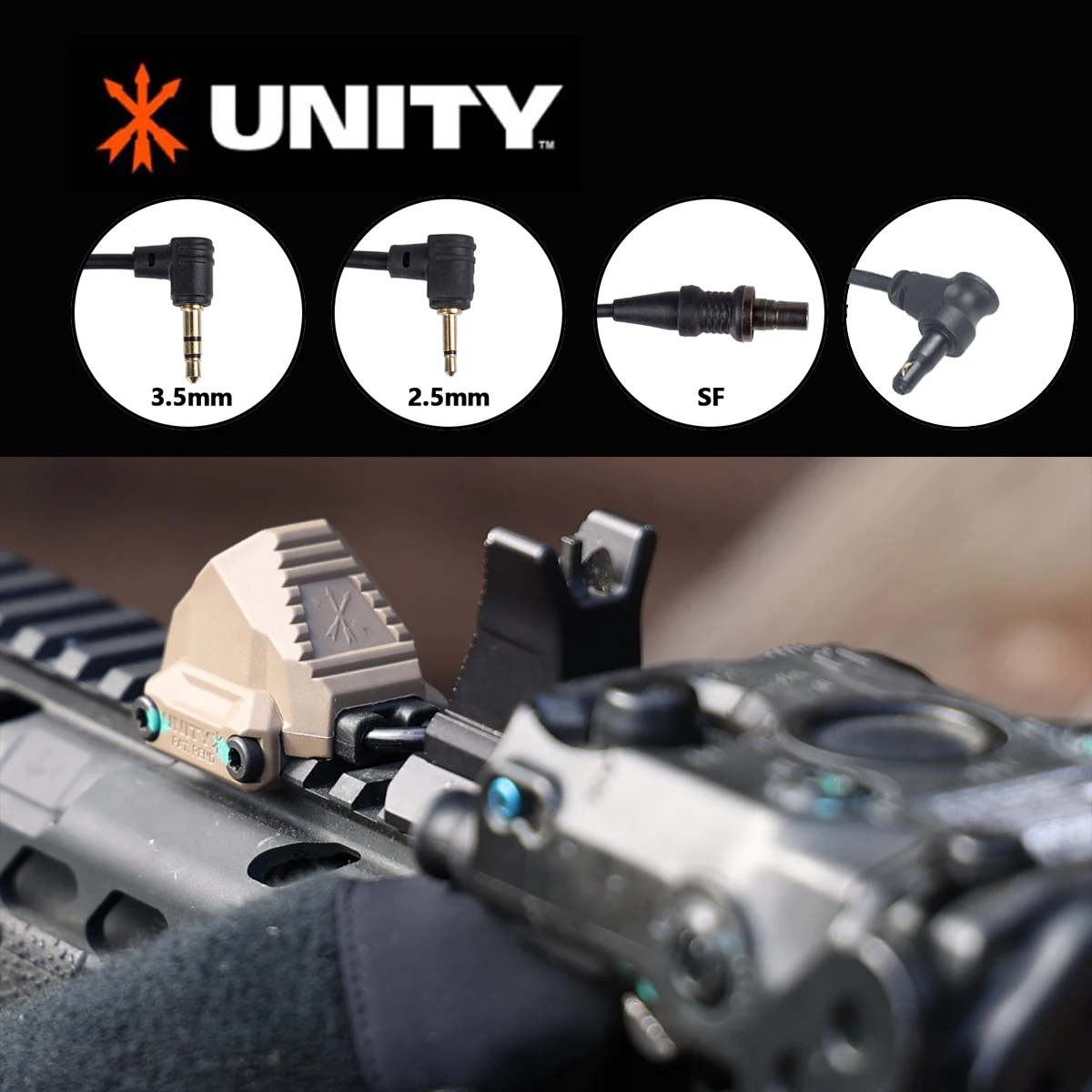 

UNITY AXON SL Tactical Remote Pressure Switch Modbutton Surefire M300 M600 2.5 3.5 SF Crane Plug Fit 20mm Rail NGAL PEQ Laser