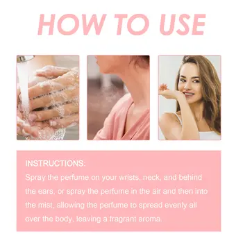 ROXELIS Bezbarvý růžový parfém - Dlouhotrvající svěží elegantní květinová vůně | Dámská parfémovaná voda, okouzlující vůně 10 nejlepší prodej parfémy z Číny - №5