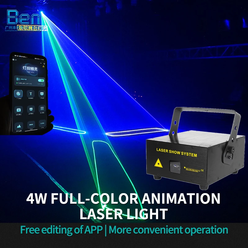 

Лазерный сканер для телефона с управлением через приложение, лазерный сканер для диджея, диско-лазер App RGB, анимационный лазерный луч, сценический эффект для детской свадьбы