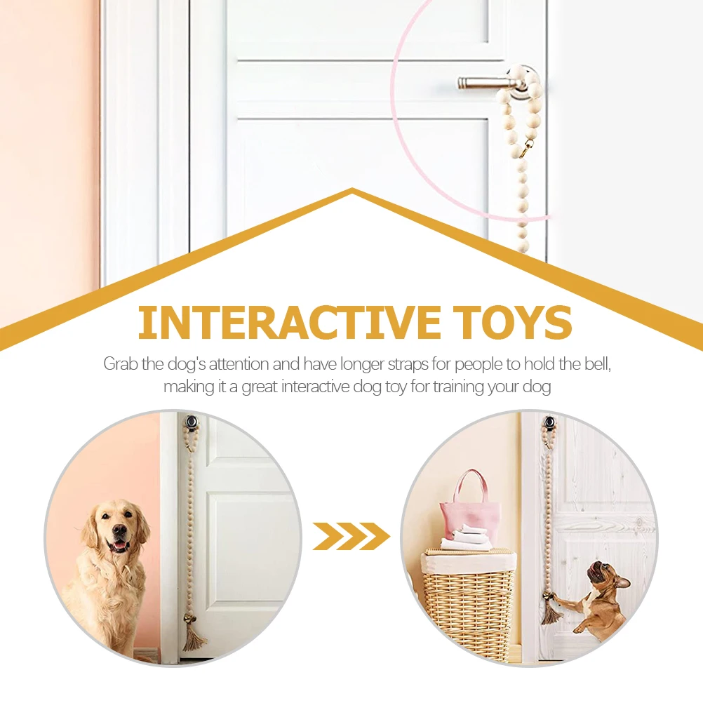 

Weaving Dog Doorbell Chain Premium Material Compact Size Hanging Doorbell Chain for Dogs Training Potty Training Tool Outdoor