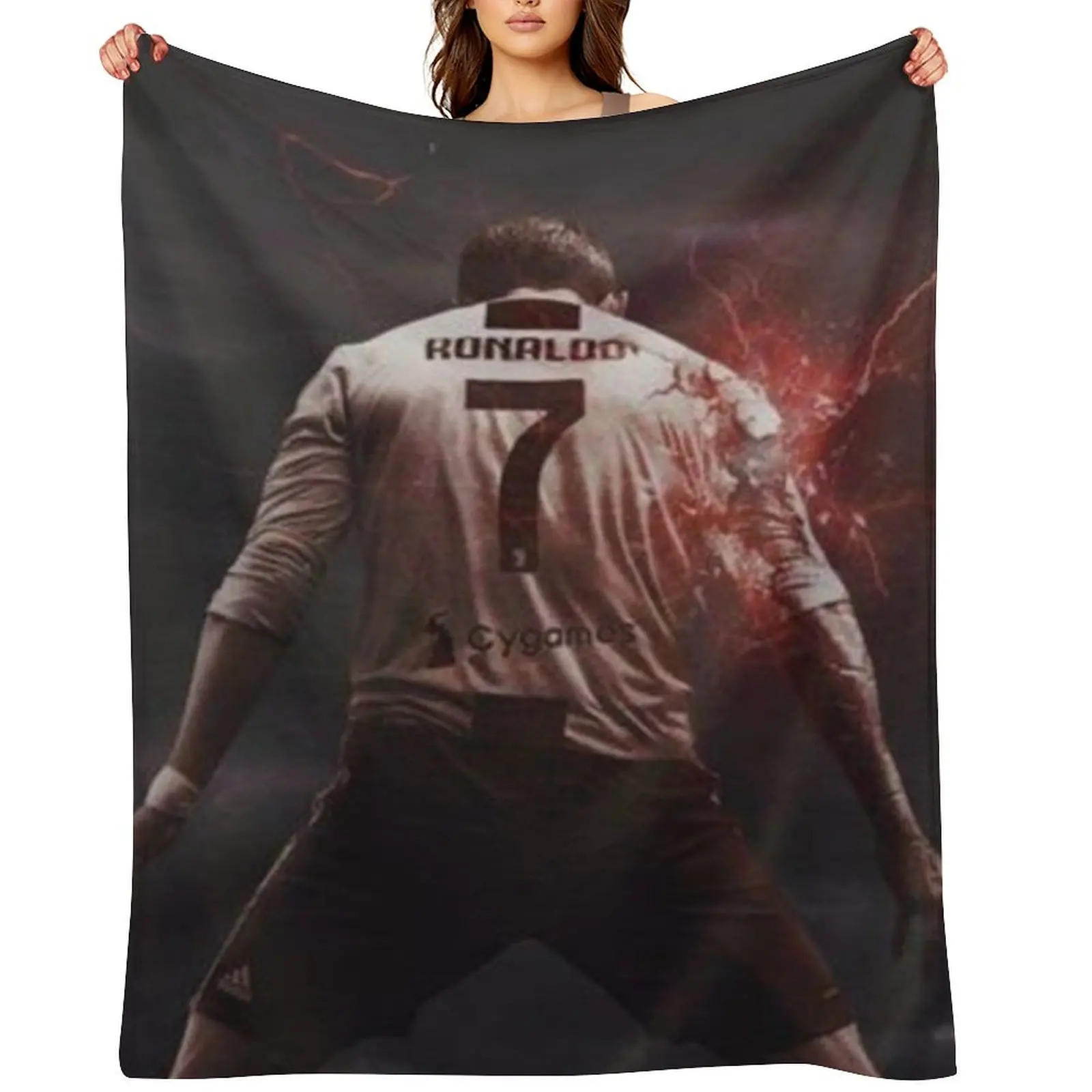 Christiano Rnolado Theme Throw Blanket anime manga Beautifuls blankets and throws Blankets
