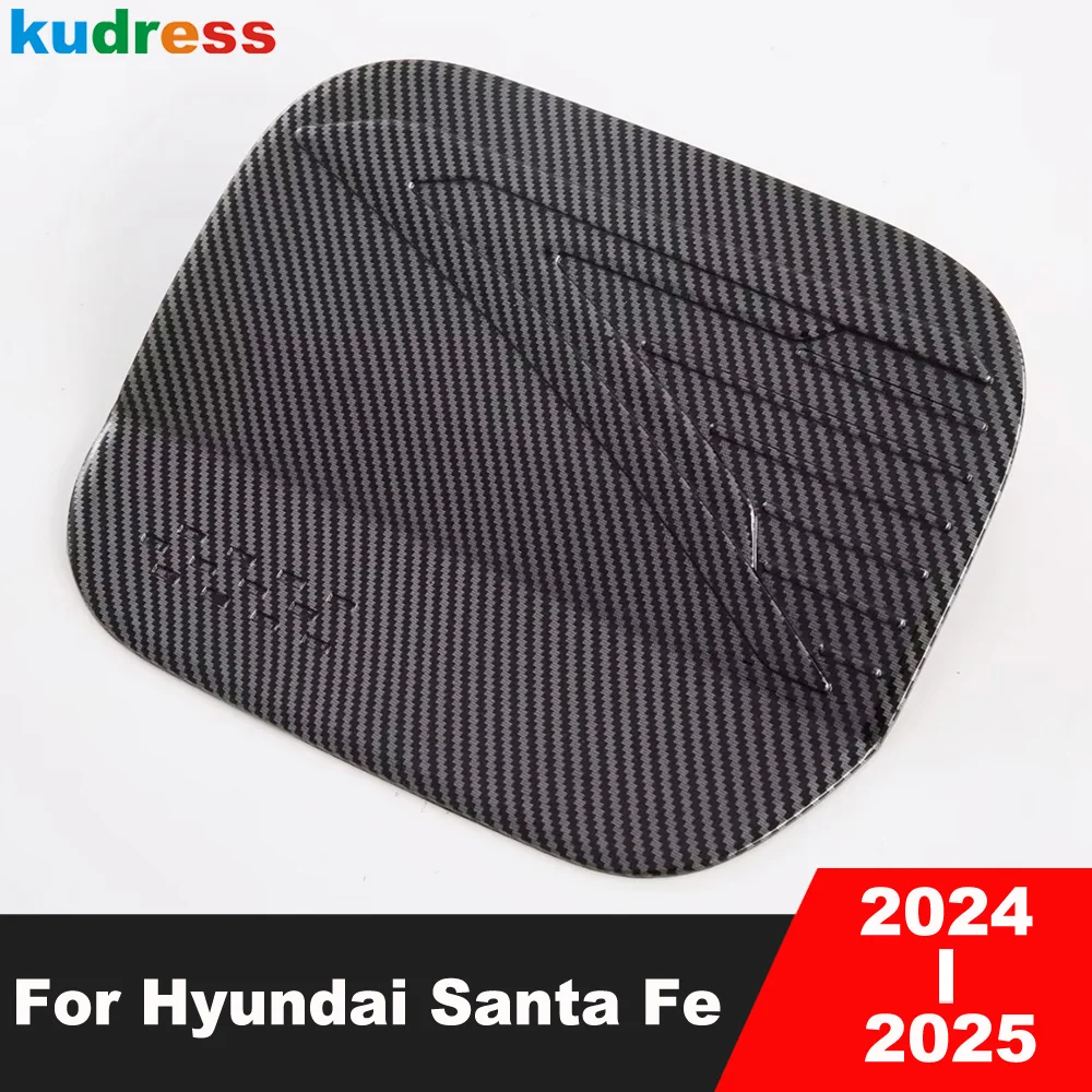 

Накладка на крышку топливного бака для Hyundai Santa Fe 2024 2025, автомобильная крышка бензобака из углеродного волокна, накладка на раму, аксессуары