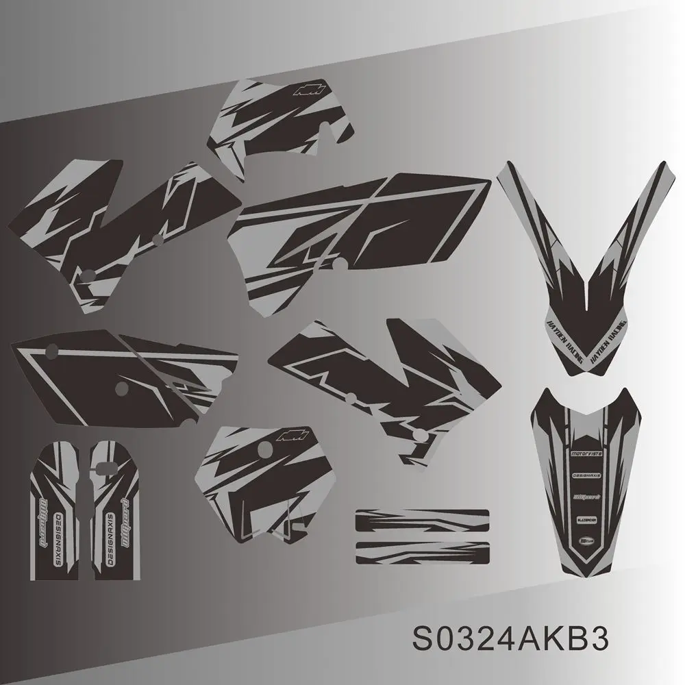 Per KTM EXC EXCF 125 250 300 450 525 2005 2006 2007 Enduro EXC EXC-F Decalcomanie grafiche Kit adesivi Adesivi