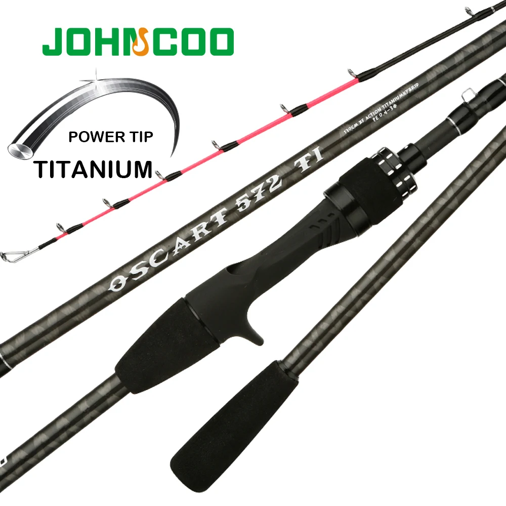 Johncoo Fishing Rod for Casting Jigging Rod 1.7m M ML Jigging Rod Powerful Titanium Tip Rubber Tail Octopus Boat Rod