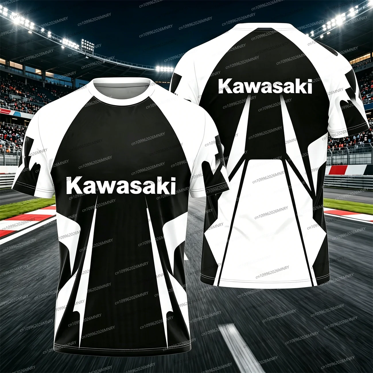 

Men tshirt Kawasaki Motocross t shirt for man Quick Drying Cycling Suit Men's clothing Women Oversized tshirt Sports Sleeved Top