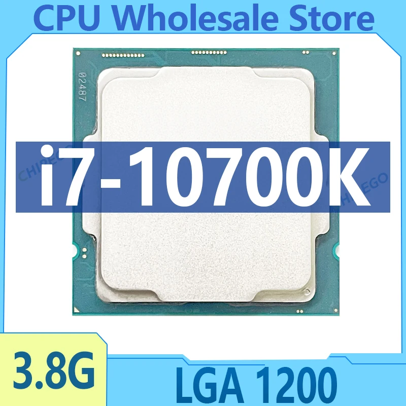 Core I7-10700K i7 10700K 3.8GHz Octa-core 16-thread CPU Processor L2=2M L3=16M 125W LGA 1200