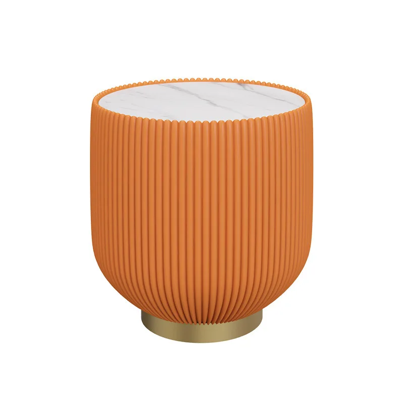 

Coffee table living room household light luxury modern round coffee table creative sense table