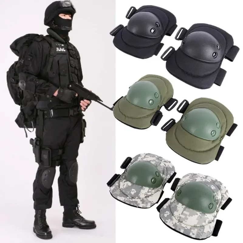 4 Pcs/lot Adult Tactical Combat Protective Pad Set Professional Gear Sports Military Knee Elbow Protector Elbow & Knee Pads New