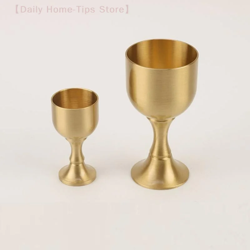 Brass Wine Glass Restaurant Goblet Tabletop Red Wine And White Wine Trumpet Copper Crafts Copper Decoration Mini Shot Glass image 3
