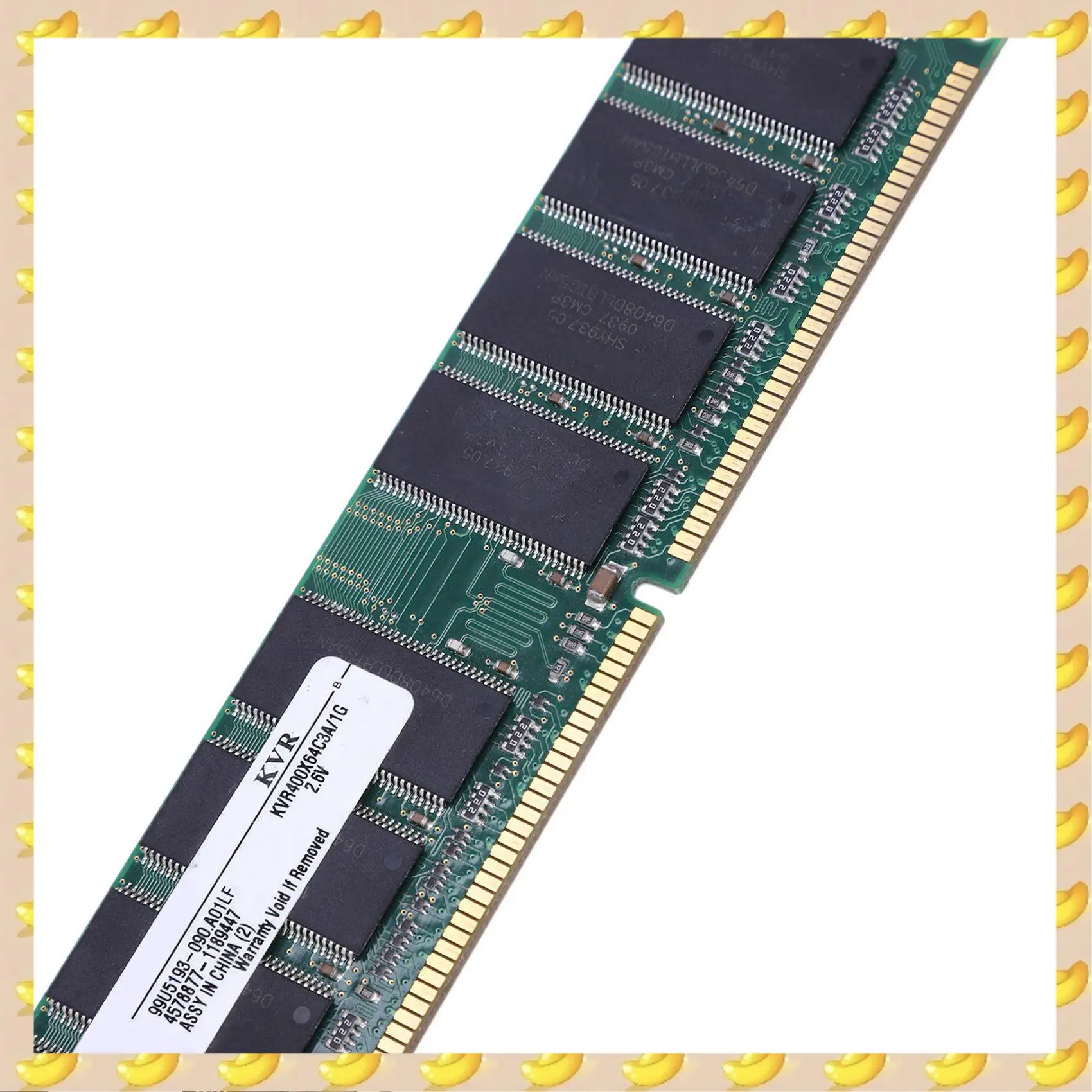 A45U 2X 2.6V DDR 400Mhz 1GB Memory 184Pins PC3200 Desktop For RAM CPU GPU APU Non-ECC CL3 DIMM