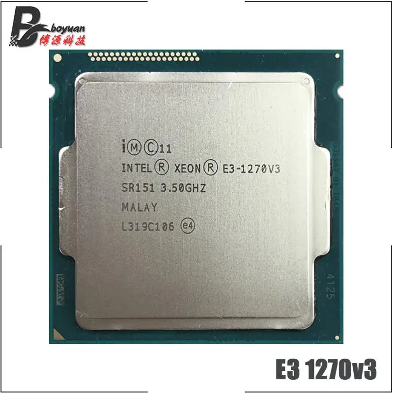 Go! Intel Xeon E3-1270 v3 E3 1270 v3 E3 1270v3 3.5 GHz Quad-Core Eight-Thread CPU Processor L2=1M L3=8M 80W LGA 1150