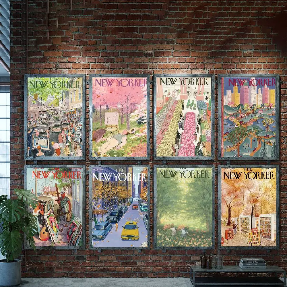 Der New Yorker Poster-Wandkunstdruck, geeignet für Wohnzimmer, Schlafzimmer, Bar, Salon, Heimdekoration, Geschenk