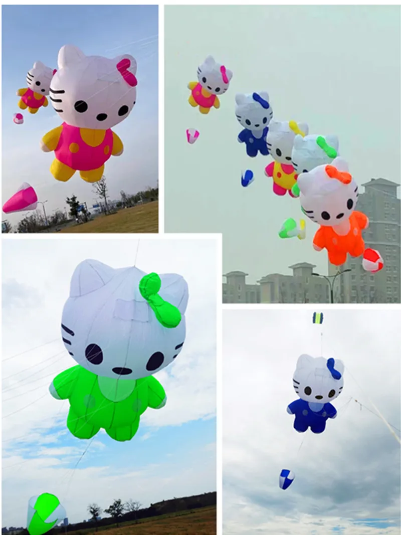 Free shipping cat kites pendant flying soft kite windsocks kites show kites factory professional wind kites pilot kite latawiec