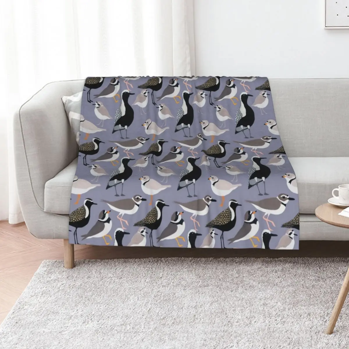 Plethora of Plovers Throw Blanket Sofa Quilt Luxury Designer Retros wednesday Moving warm winter Blankets