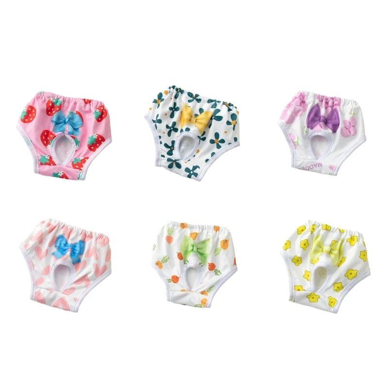 Soft Period Pants Pantie with Soft Suspender for Girls Dog Floral Pattern