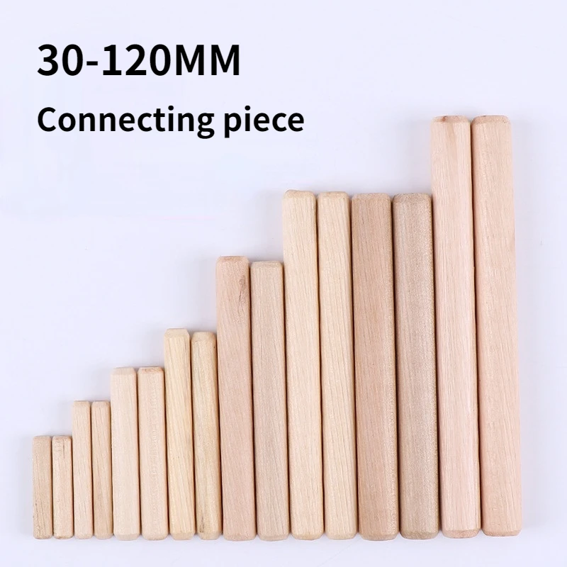 100pcs Wooden shavings Wooden tenon twill eucalyptus wooden tips wooden plug connector furniture accessories Connecting piece