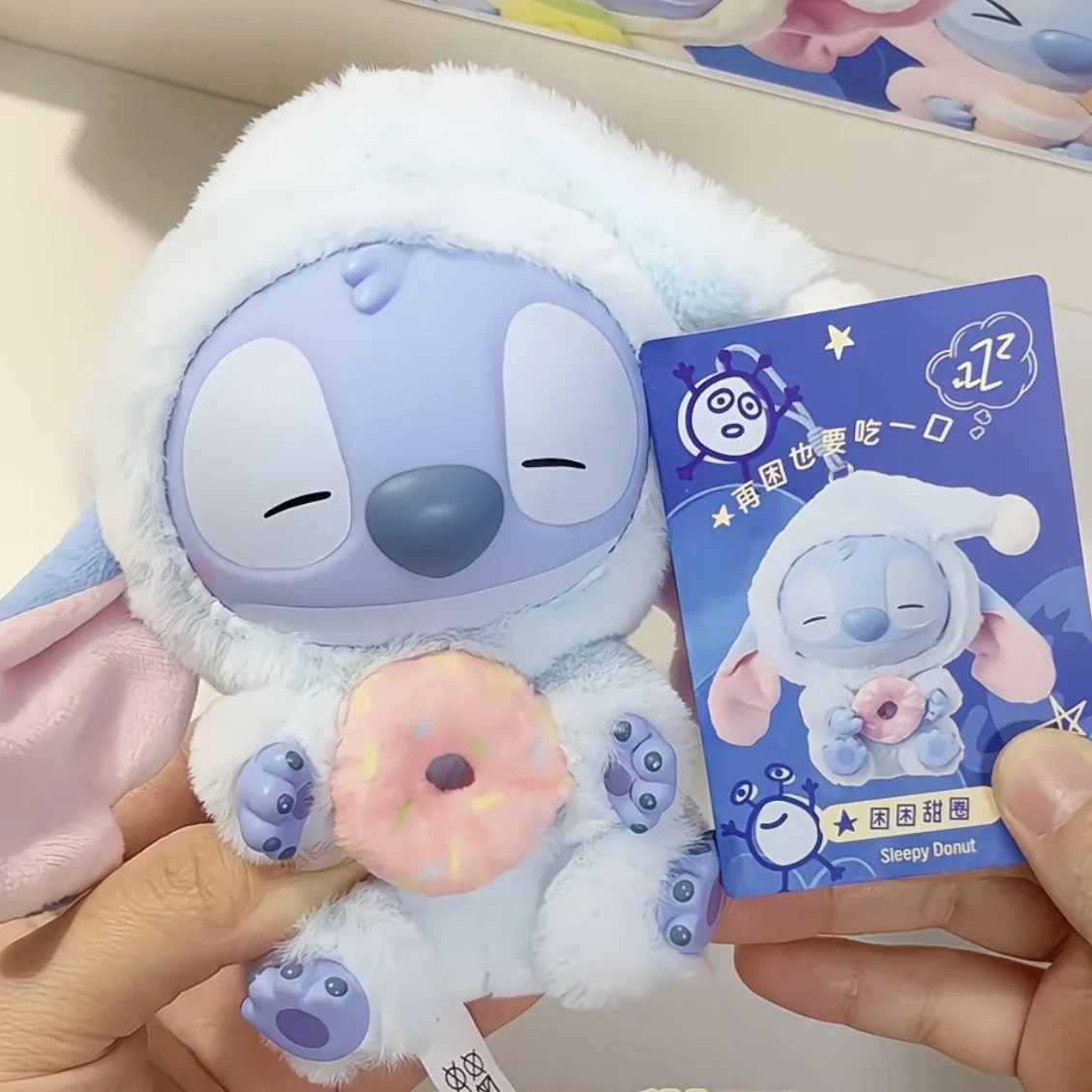 

Nwe Miniso Disney Stitch Eat Some Thing Before Sleep Series Vinyl Blind Box Bag Pendant Cute Doll Mystery Box Toy Adult Gift