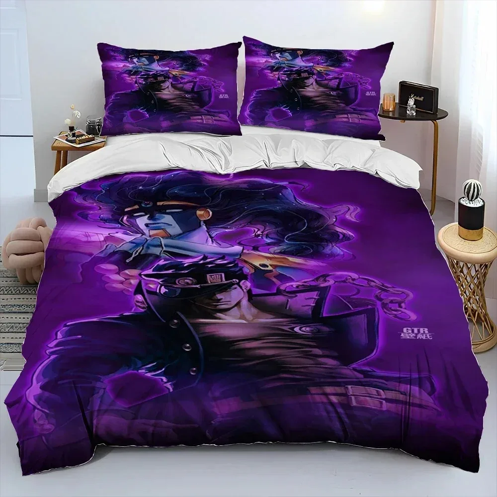

Anime jojo's Bizarre Adventure 3D NEW Duvet Cover Pillowcase Bedding Set Adult Boy Girl Bedroom Decoration Single Double Large
