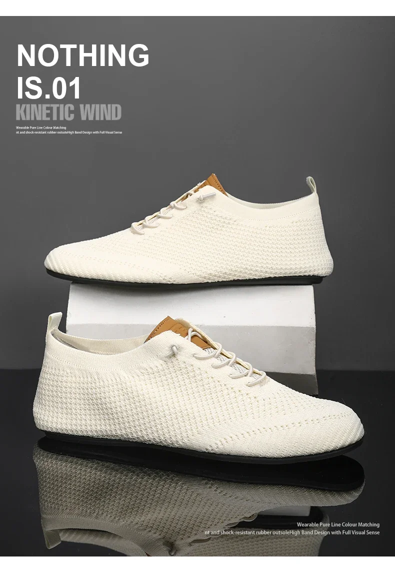 YRZL Herren-Sommer-Mesh-Slipper mit dünnem Boden, neuer Stil, atmungsaktiv, rutschfest, lässig, Wanderschuhe, leichte Fahrschuhe für Herren – Detail 4