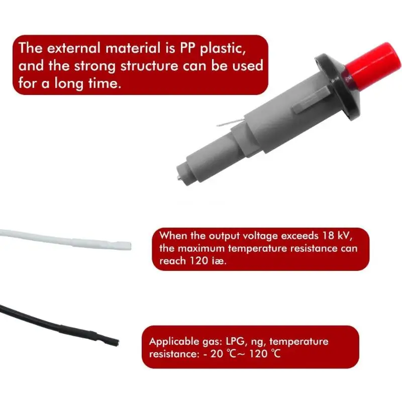 Veelzijdig Ontstekingssysteem Piezo Ontsteker Barbecue Aansteker Ontsteking Drukknop Ontsteker Set voor E210