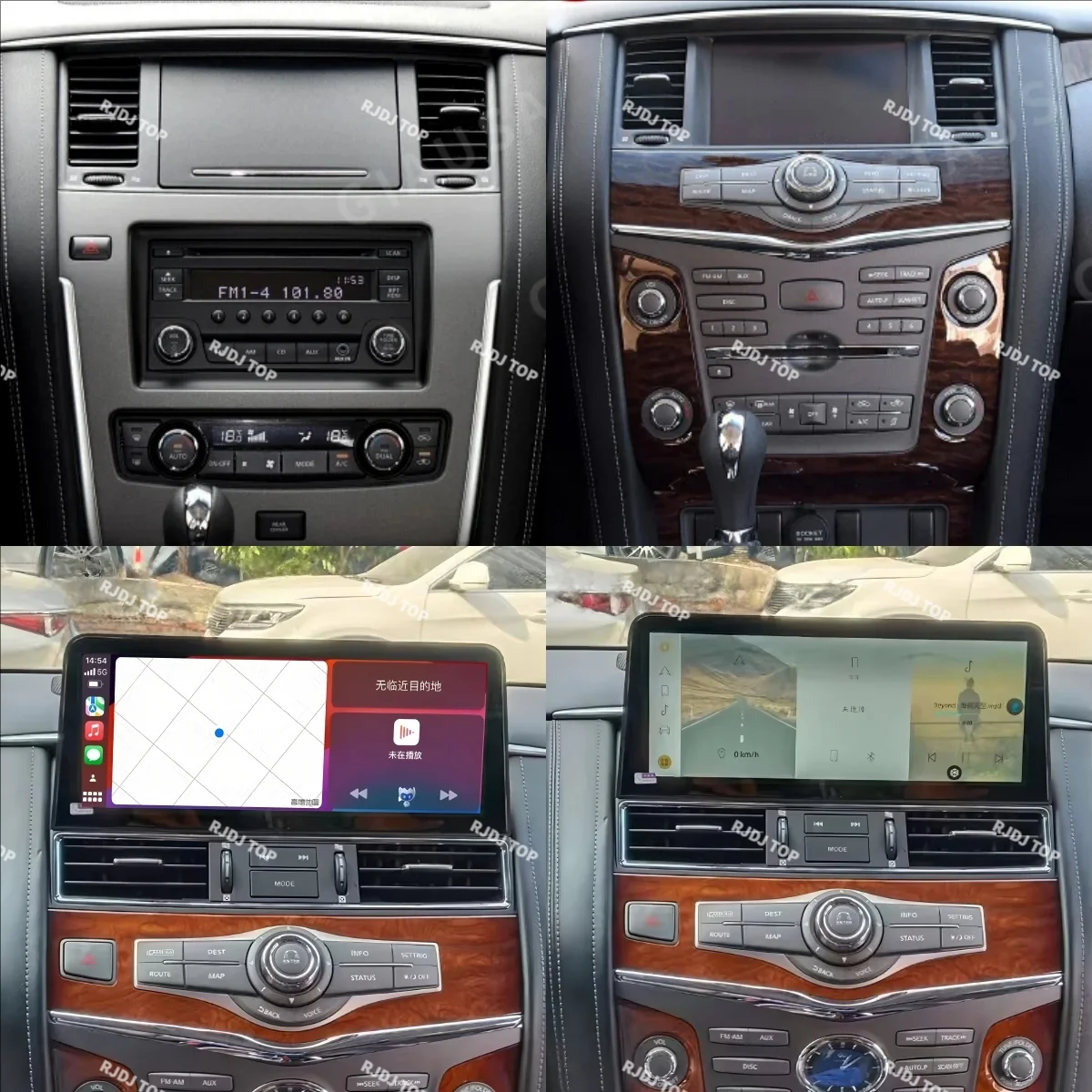 12.3″ Android 14 Car Radio For Nissan Armada Patrol Y62 Infiniti QX56 QX80 2010-2020 Touch Stereo Screen GPS Navigation Carplay