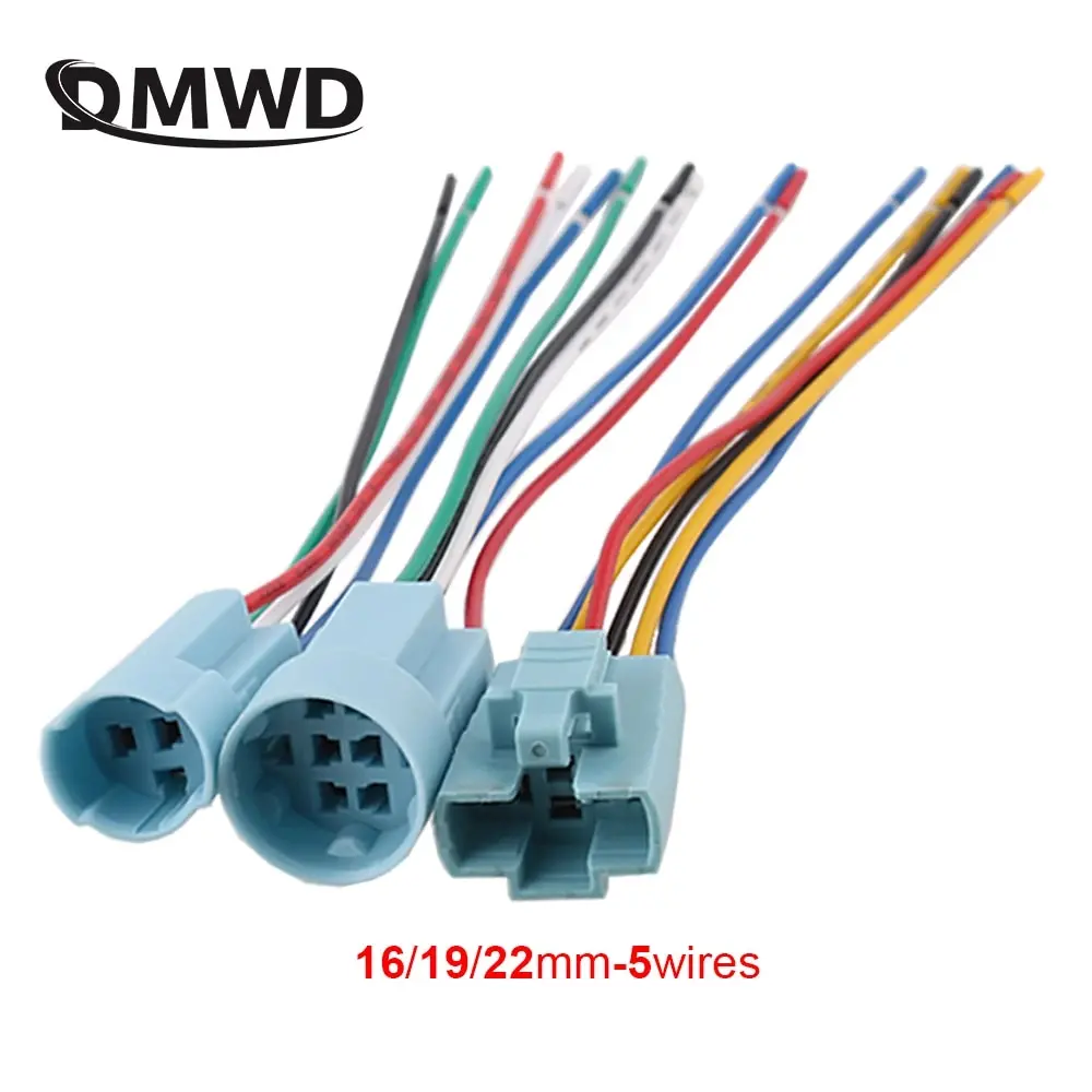 Классический-тип-16-19-22-мм-разъем-для-кабеля-питания-вилка-для-металлического-кнопочного-переключателя-проводка-с-5-6-проводами-и-14-см