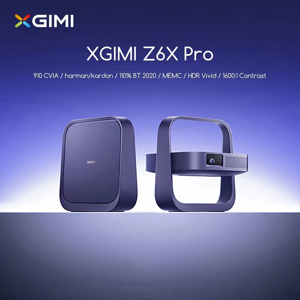 

Новинка 2026: Лазерный проектор XGIMI Z6X Pro с трехцветным лазером, 1080P, со встроенным PTZ-кронштейном, звуком Harman, HD для домашнего кинотеатра