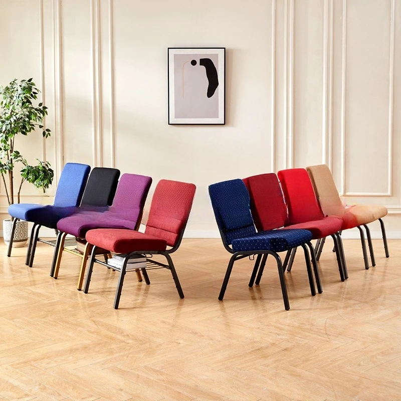 

Padded Stackable Metal Theater Chair Conference Stackable Interlocking Church Chairs for Auditorium كراسي Oyuncu Koltuğu