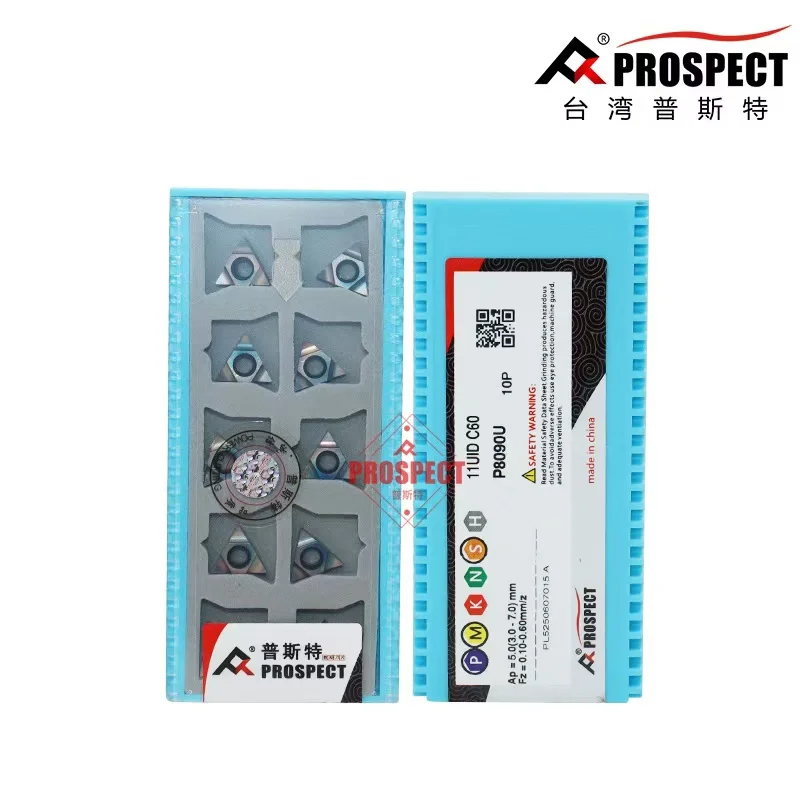 Prospect Deep Hole Thread Milling Inserts 11UID A55 A60 L55 P8090U CNC Carbide Cutter for Hard Steel Machining