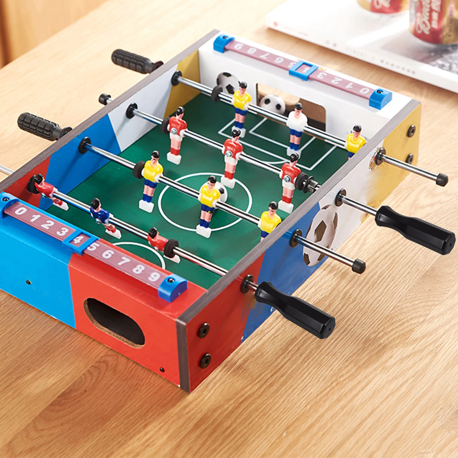 

8 шт. сменных ручек для настольного футбола, нескользящие ручки для футбольного автомата, прочные пластиковые детали для стола, антискользящие