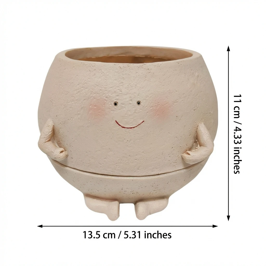 

Подвесное кашпо из смолы для суккулентов: компактный дизайн для декора балкона и сада