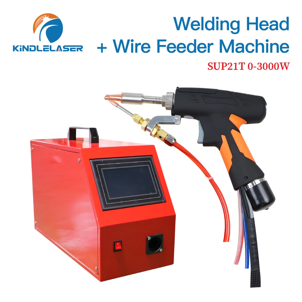 

Kindlelaser 1064nm 4in1 Laser SUP21T Welding Head with SUP-AFM-A Wire Feeder Laser Welding System Set for Fiber Welding Machine