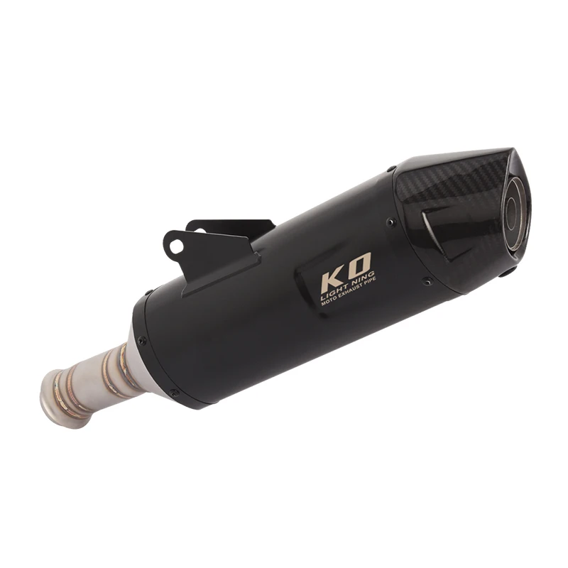 

VMotorcycle Modified Exhaust Link Pipe Escape Carbon Fiber With DB Killer Muffler tips Slip On For Super Duke 690 Enduro/SMC R 2