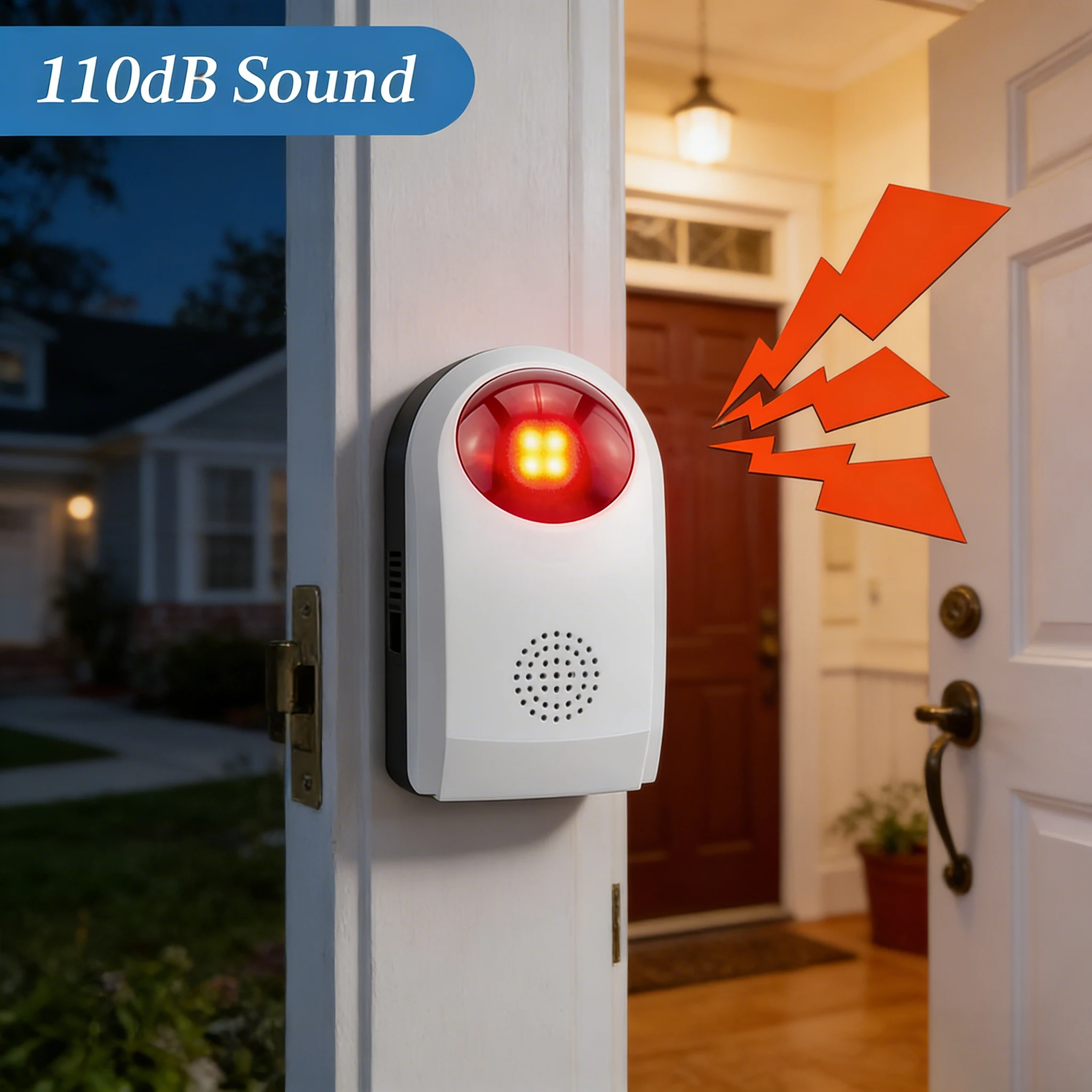 

Flash Alarm Wireless Outdoor Siren With 130db Volume Battery Version To Work with PG103 105 107 Home Security GSM Alarm System