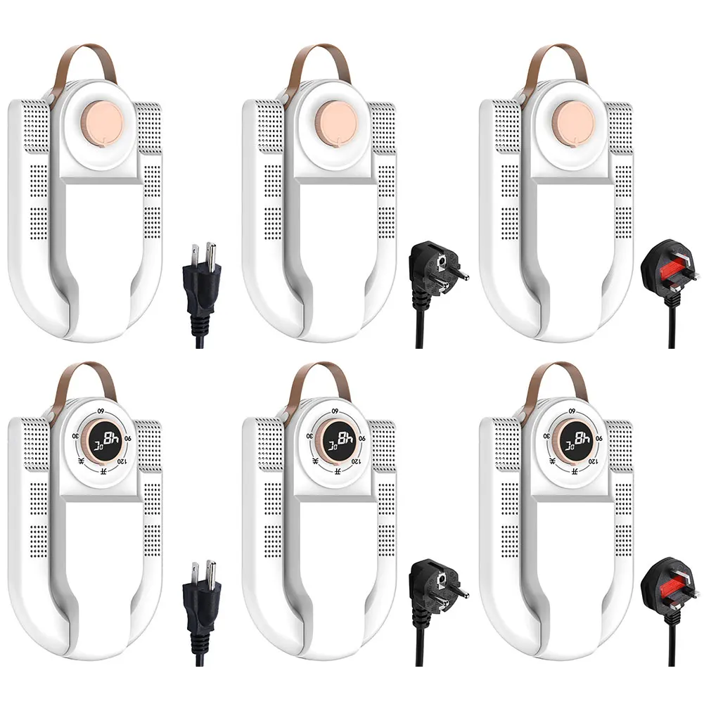 Pengering Sepatu Lipat Portabel Penghilang Bau Sepatu dengan Timer 220V Mati Otomatis untuk Sepatu Kerja, Sneakers, Sepatu Pendek, Sarung Tangan