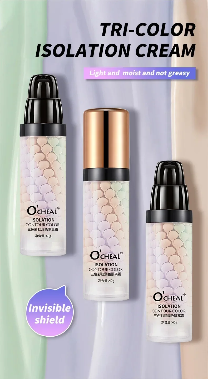 O'CHEAL Fondotinta per il viso con primer per il trucco in crema BB traspirante ad umidità intensiva - Illuminante per la pelle profonda non appiccicosa