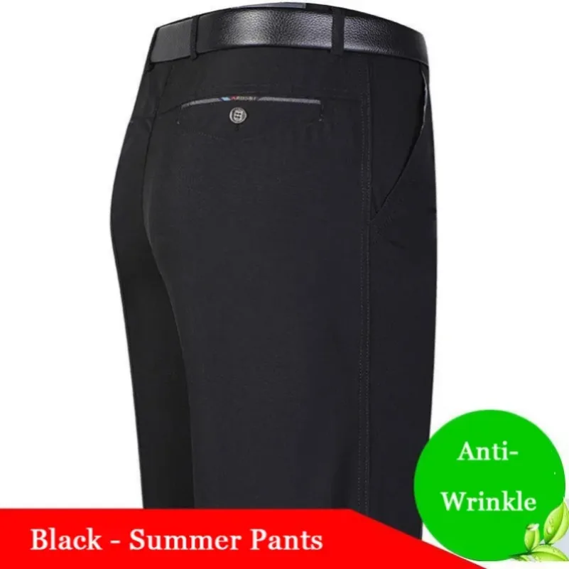 

Mens Summer Thin Spring Dress Pants Grey Formal Business Classic Suit Pants Casual Office Work Slim Fit Male Trousers GOZBKF