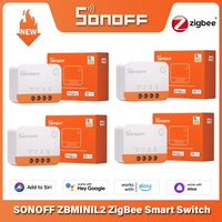 Sonoff ZBMINI L2 Zigbee DIY Smart Switch No Neutral Wire Required 1-Gang Two-Way Control Alexa Google Home Voice Control