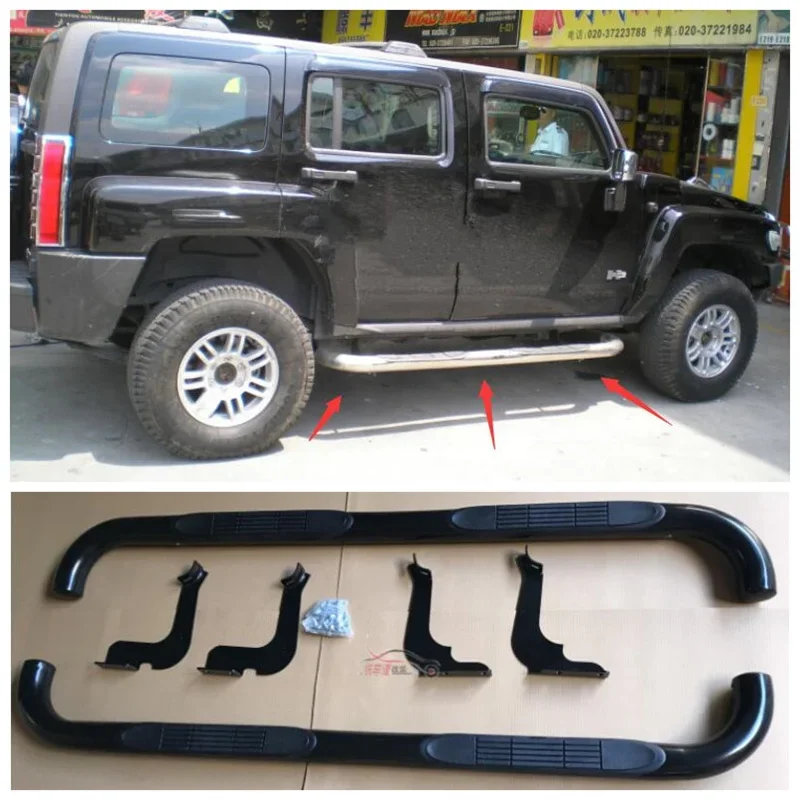 

For Hummer H3 2006 2007 2008 2009 2010 2011 2012 2013 2014 High Quality Aluminum Alloy Running Boards Side Step Bar Pedals