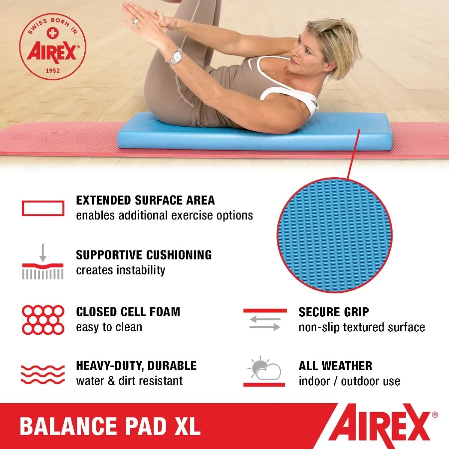 Balance Pad Foam Board Stability Cushion Exercise Trainer for Balance Stretching Physical Therapy Mobility Rehabilitation and C