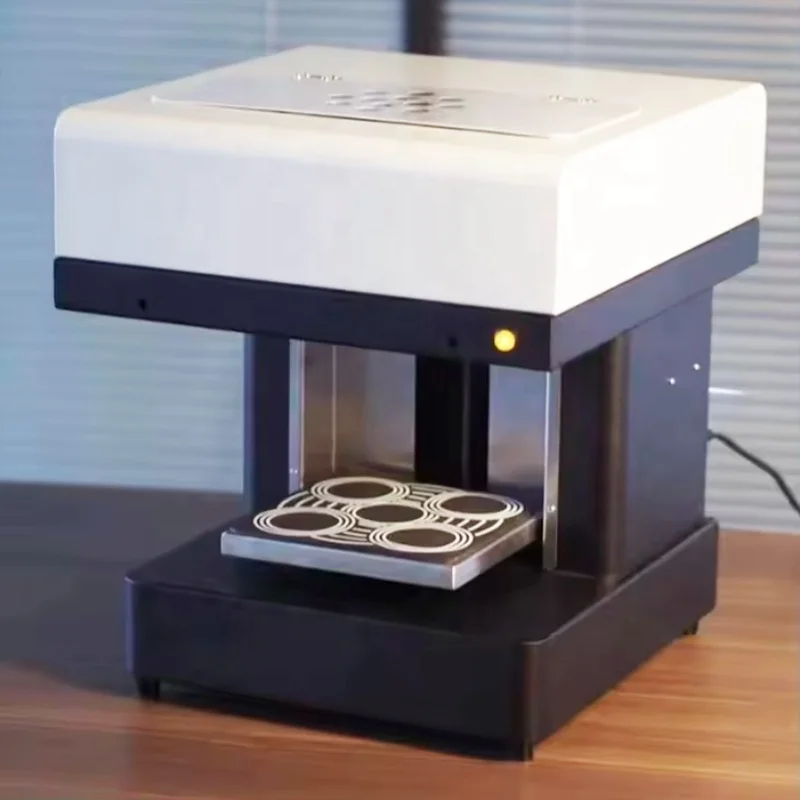 

4 Cup Coffee Printer 3D Latte Art Coffee Printer Machine with WIFI Connection Printing Food Safty Grade Ink Cartridges