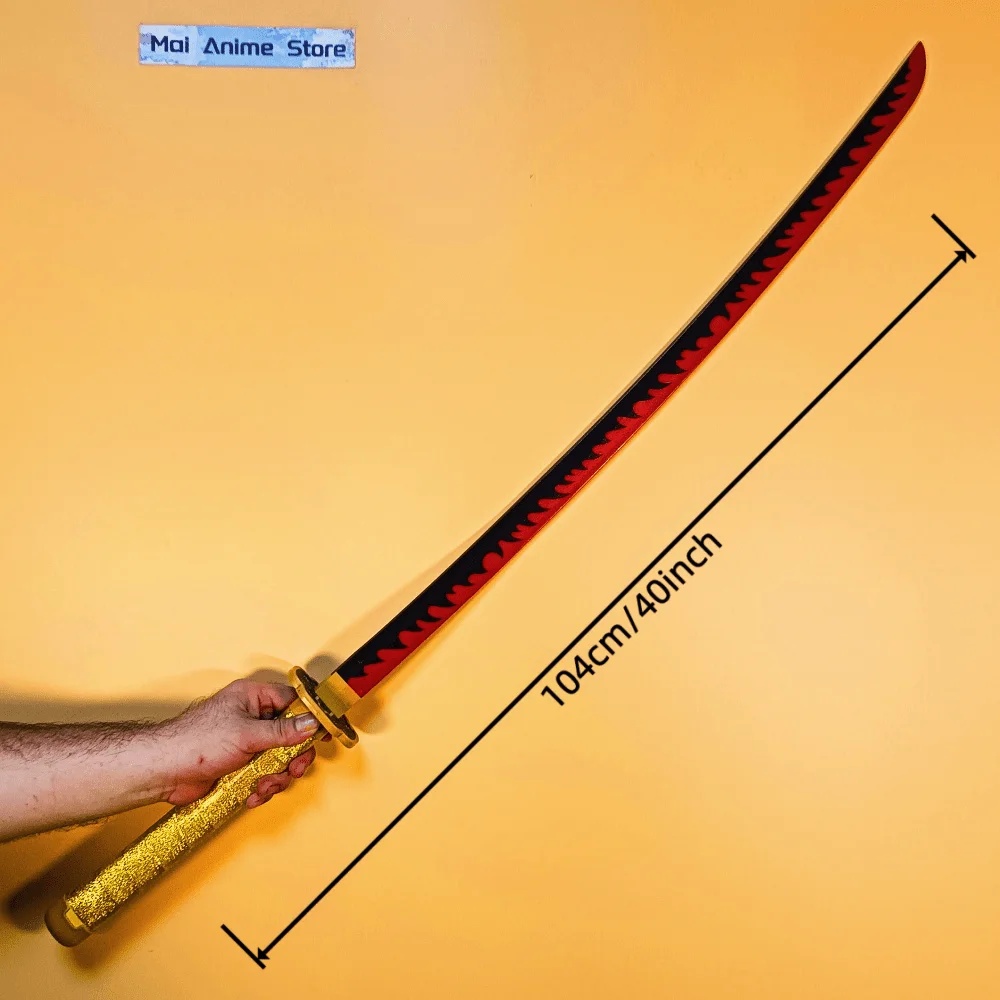 40 pouces Katana Cosplay accessoire réel pleine taille lame épée samouraï sabre Action Figurine taille réelle japonais Katana non pointu jouet cadeau