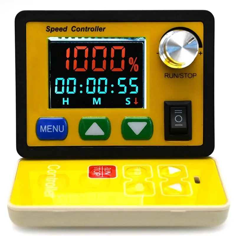 ABJN-Forward Reverse 0-100% Adjustable DC 6-55V 20A DC Motor Speed Controller PWM 12V 24V 48V Remote Control
