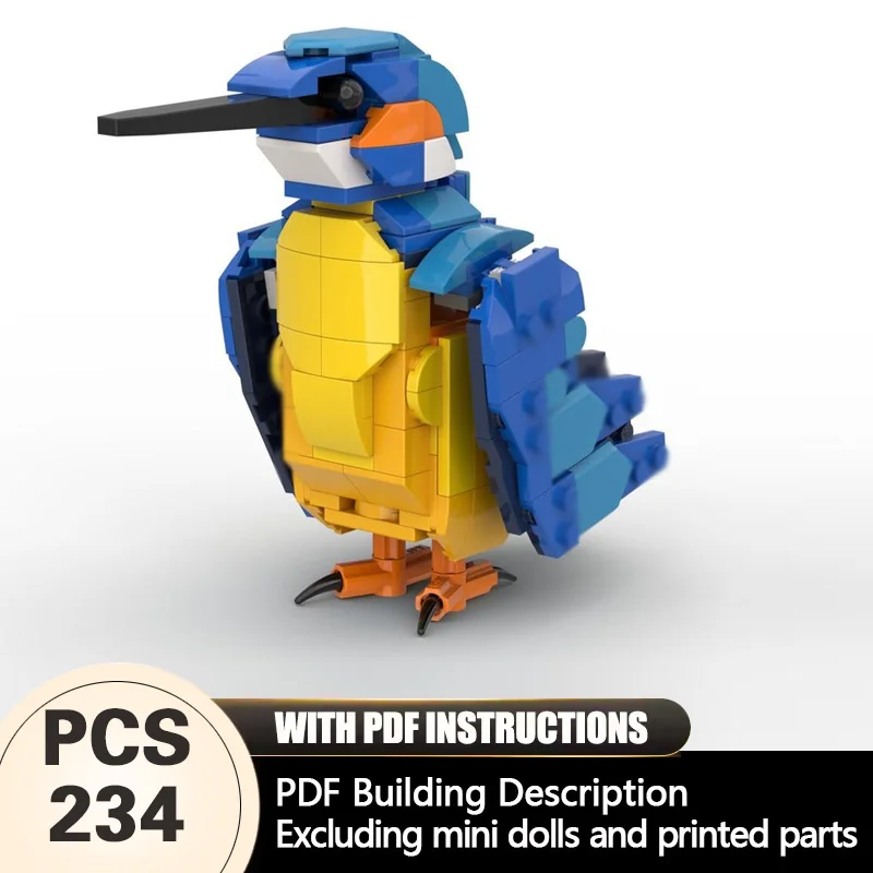 

Creators Animal Series Model MOC Building Bricks Kiwi Bird Brickheadz Modular Technology Gifts Holiday Assemble Children Toys
